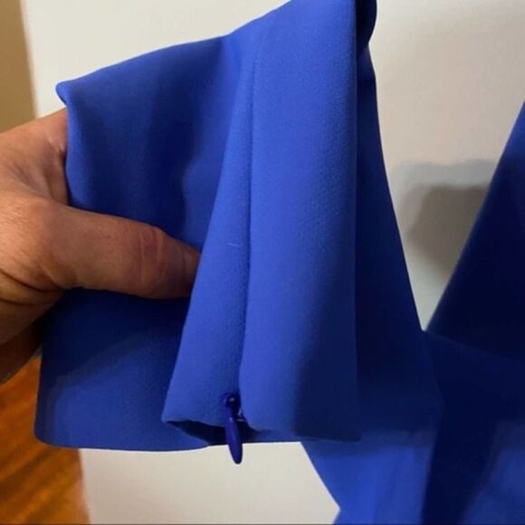 Opening Ceremony royal Blue scuba stretch skinny Pant ankle zip size 4 - Picture 9 of 10